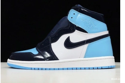 CD0461-401 LEATHER JORDAN BLUE CHILL UNC PATENT AIR 1 0807
